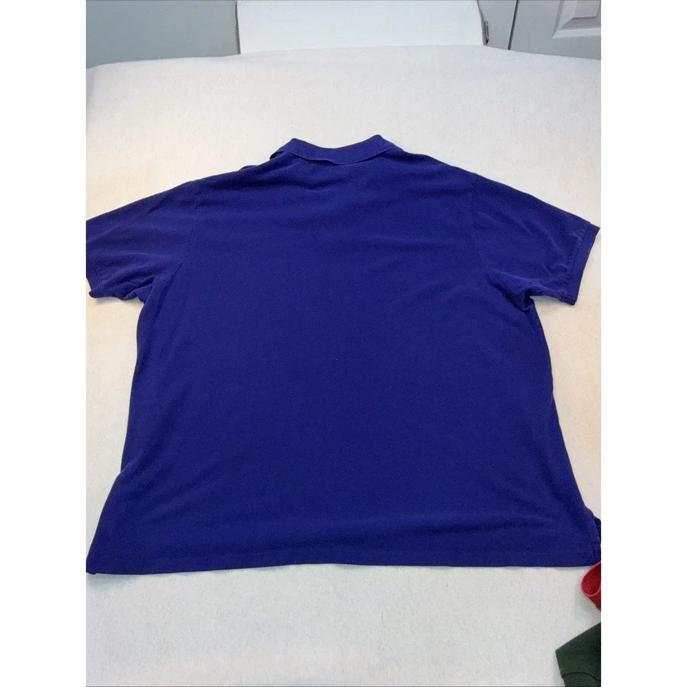 Set Of 3 Ralph Lauren Shirt Mens Size 3XB Blue Short Sleeve Polo Casual Golf‎